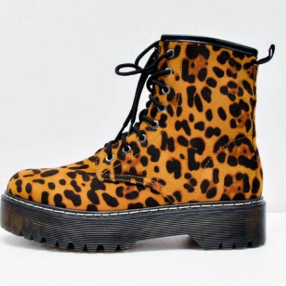 Cheetah print boots